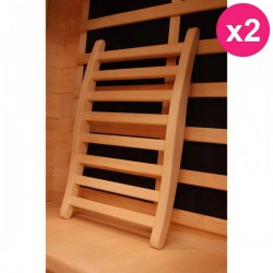 Lot de 2 Dossiers Confort pour saunas France Sauna