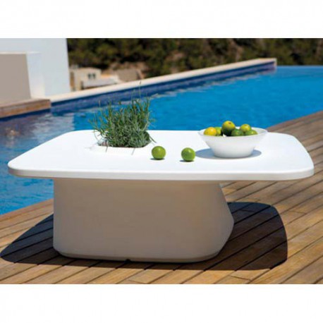 Moma Low Table Jardiniere Vondom Blanc