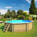Wooden swimming pool tropic 505 octagonal BWT myPOOL