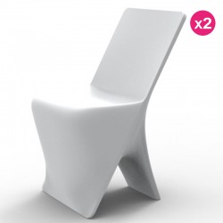 Lot de 2 Chaises Vondom Design Sloo Blanc