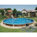 Piscina rotonda Azuro PoolMarina lusso freestanding o sepolto 5.5x1.20