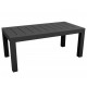 JUT Vondom rectangular de la Mesa 180 mesa negro