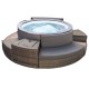 NetSpa VITA PREMIUM 6-persoons draagbare hottub met meubilair