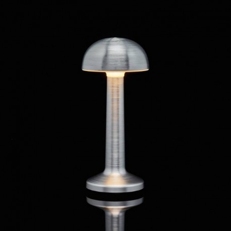 Luminaire de Table Imagilights Led Sans Fil Collection Moments Argenté Dôme Luminaire de Table Imagilights Led Sans Fil Collection Moments Argenté Dôme