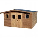 Habrita Solid Wood Garden Shelter 12,3 m² e tábuas de 42mm