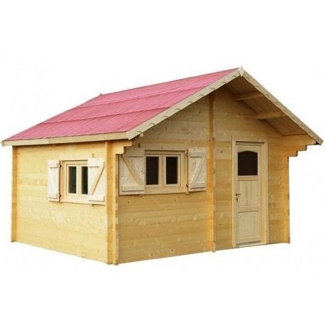Theora Garden Shelter in Habrita Solid Wood 7.33 m2 with Onduline Roof