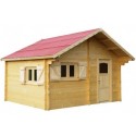Theora Garden Shelter in Habrita Solid Wood 7.33 m2 with Onduline Roof