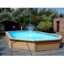 Zodiac Azteck Oval Semi-Buried Pool 400 x 560