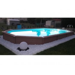 Piscina Semienterrada Oval do Zodiac Azteck 400 x 730