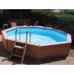 Urban pool Procopi XL wooden 650 x 350