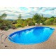 Swimmingpool Ovale Ibiza Family 800 Luxe Vergraben