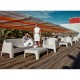 Ensemble de 4 Canapés de jardin Vondom Solid Sofa bronze