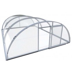 Capannone giardino in pvc Duramax grigio 8,05 m2