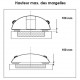 Pool shelter in Anthracite Aluminum and Polycarbonate 390 x 642 x 75