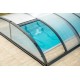 Pool shelter in Anthracite Aluminum and Polycarbonate 390 x 642 x 75