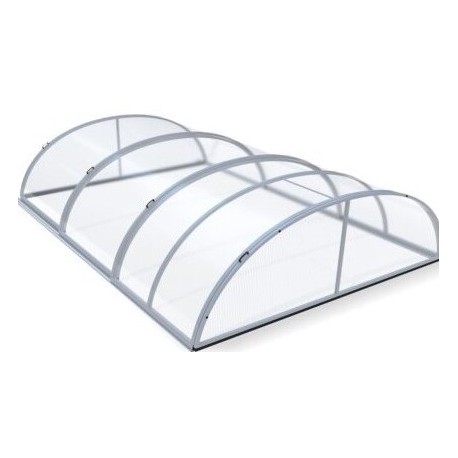 Pool shelter in Aluminum and Polycarbonate 390 x 642 x 75