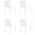 Lot de 4 chaises Vondom Quartz blanc