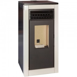 Pellet stove Escalor de 15Kw White Pearl Frida