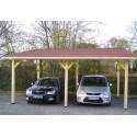 Carport Monopente en Bois 22m2 avec Toit Habrita