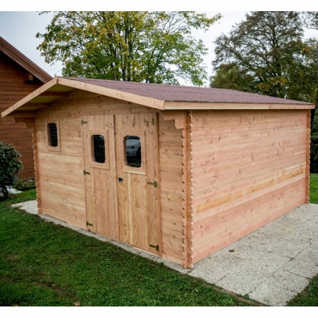 Cobertizo habrita Garden en madera maciza Douglas 23.14 m2 Cobertizo habrita Garden en madera maciza Douglas 23.14 m2