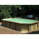 Pool Wood Ubbink Azura 400x750 H130 Liner Beige