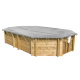Copertura invernale piscine in legno ottagonale allungate OCTO Plus 640