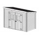 Garden shed Habrita Dalmat in solid wood 5.20 m2 with roof corrugated plates