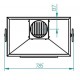 BarBecue Ferlux to Pose or Refractory Bricks and Steel with Hotte