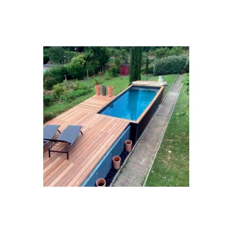 Piscine Container CosyPool Premium 244x605 H150 rectangle