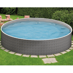 Schwimmbad Azuro Round Rattan Stil 360x120
