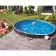 Swimming pool Azuro Round Graphite-white 360x120