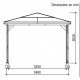 Gartenkiosk Blueterm Holz 12.32 m2 mit 2 Wänden Habrita