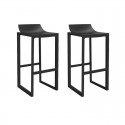 Set of 2 High Stools Wall Street Vondom Black