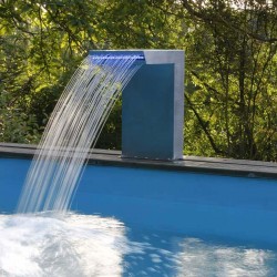 Cachoeira da Piscina de LED reto