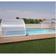 Abri de Piscine Cintrè Abrisol télescopique Malta prêt à poser pour piscine 800 x 400