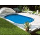 Piscina Oval Família Ibiza 600 Luxo Enterrado
