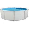 Above ground pool TOI Prestigio round 350x132 with complete white kit