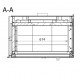 Wood Insert Ferlux Panoramic 70 Angle with 2 glazed sides 15 kW