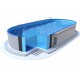 Ovaler Pool Ibiza Azuro 12mx6m H150cm mit Sandfilter vergraben