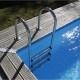 Pool Holz Sonnenwasser 550x300 H140cm Blau Liner Ubbink