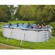 Piscine hors sol TOI Majorque ovale 640x366 avec kit complet Blanc