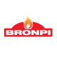 Left glazed corner wood insert Bronpi Paris 90-EI Vision 14kW with turbine