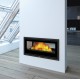 Inserto in legno Bronpi Cairo 110-D Double Face Vision 15kW con turbina