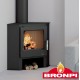 Estufa de leña Bronpi Gijon-H 11kW con horno y pira