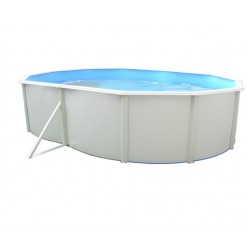 Above ground pool TOI Mallorca oval 550x366xH120 with complete kit White