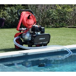 Motorcycle pump Pool Sam for fire protection