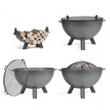 Kongo Cook King Premium Garden Brazier 85cm with 4 Accessories