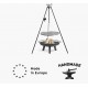 Brazier and Tripod Port Cook King 100cm with Stainless Steel Grill