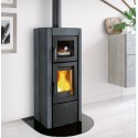 Wood stove with oven Nordica Extraflame Ester Evo 9.5kW natural stone