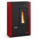 Pelletofen La Nordica Extraflame Luisella 5kW schmal belüftet Bordeaux